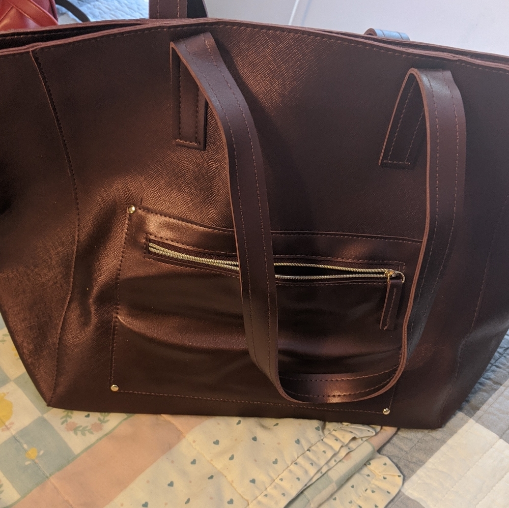 Large purple tote